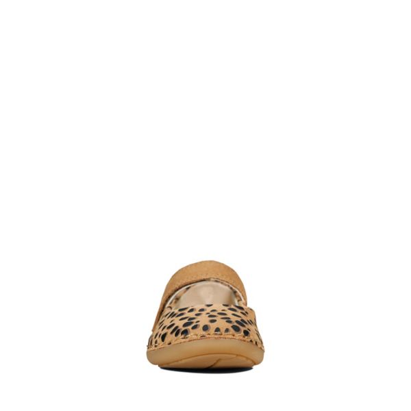 Clarks Girls Skylark Tap Toddler Casual Shoes Animal Print | CA-2390875